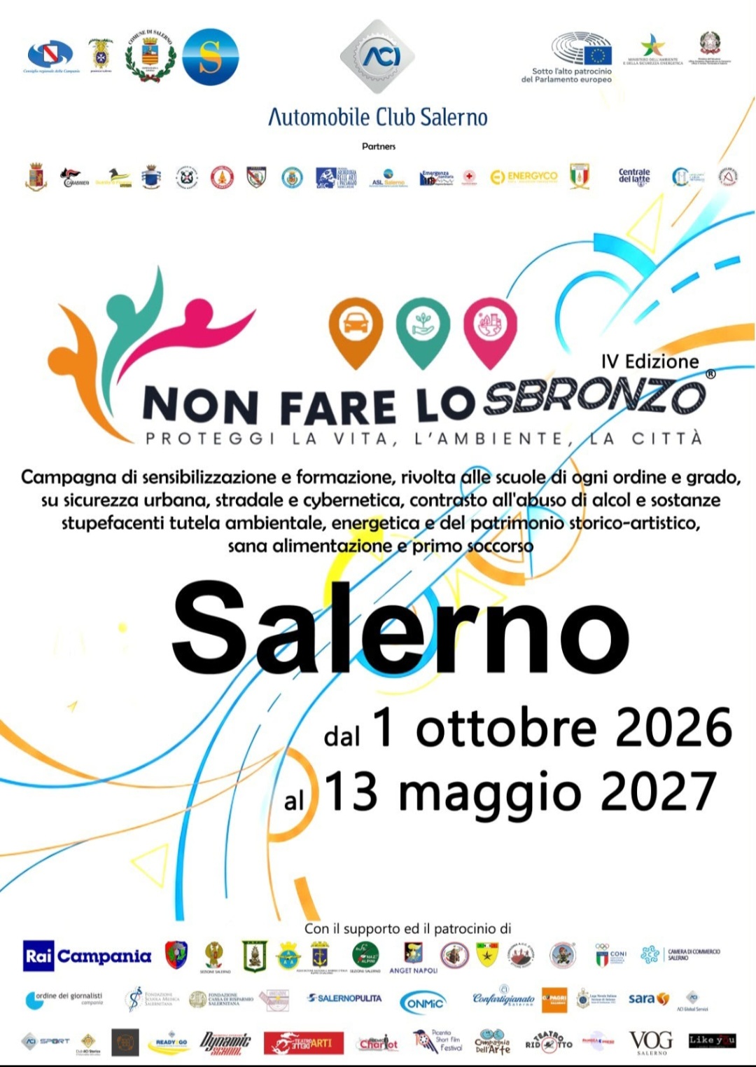 Progetto “NON FARE LO SBRONZO – PROTEGGI LA VITA, L’AMBIENTE E LA CITTÀ” – 7 ottobre 2026